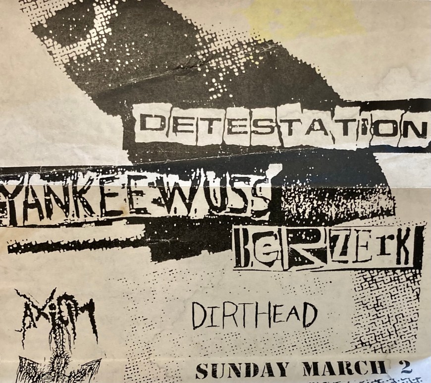 A punk rock flyer from 1997.