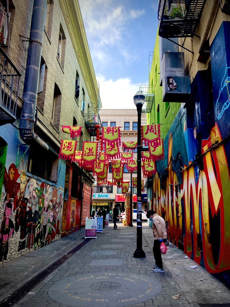 A photo of Jack Kerouac Alley in San Francisco. 